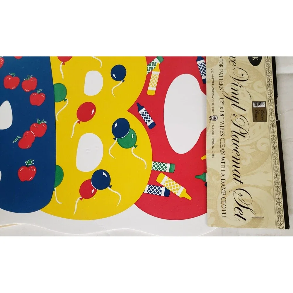 Set of 2 Same Kitchen Vinyl Placemats (18